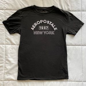 Aeropostale Short Sleeve Tee - Black/White